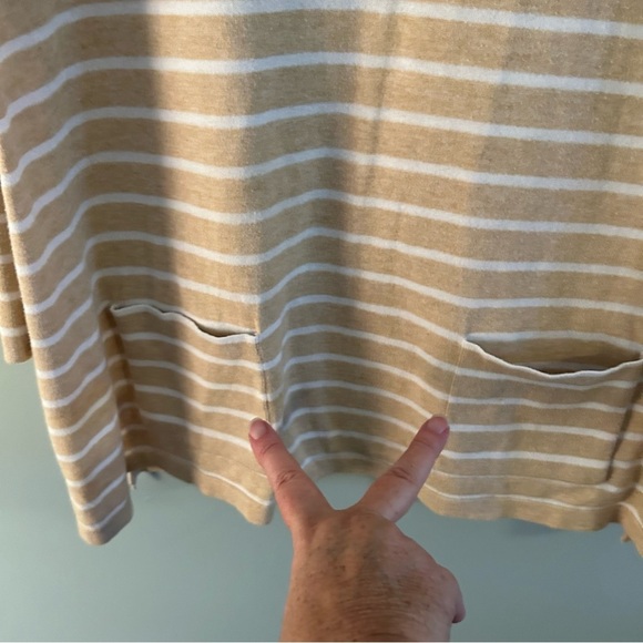 Lilly Pulitzer Elba Camel and White Sweater. Size Medium. - Picture 7 of 12